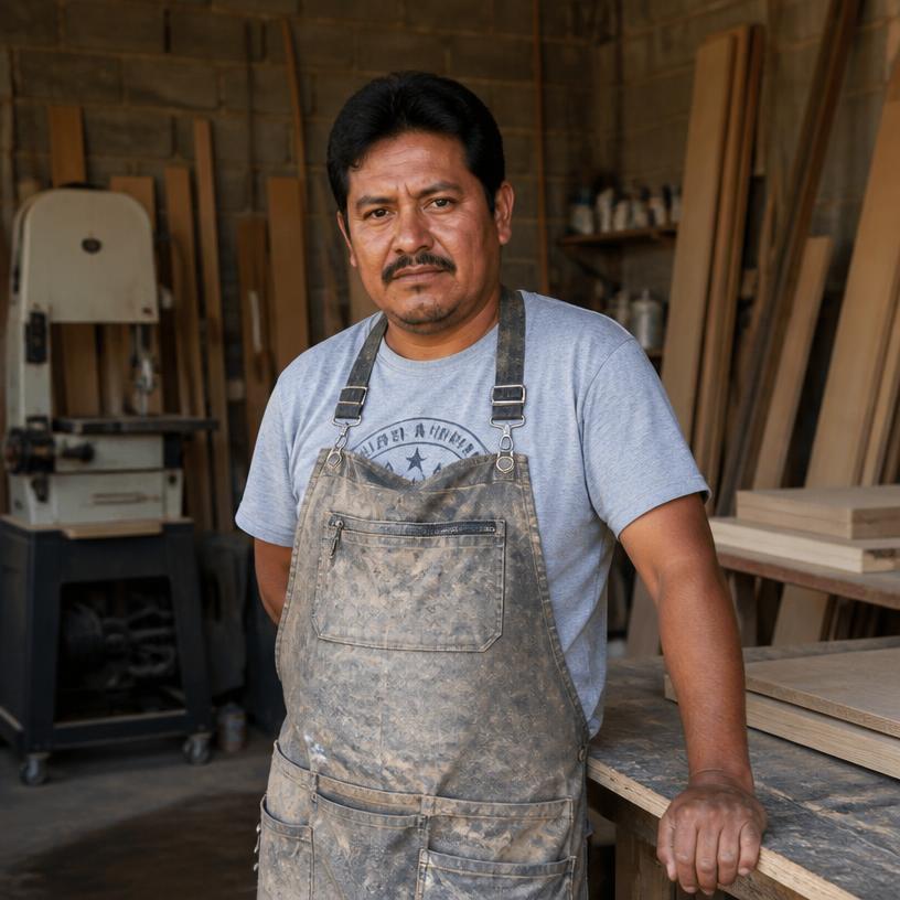 Ricardo Méndez, carpintero en Guadalajara, México